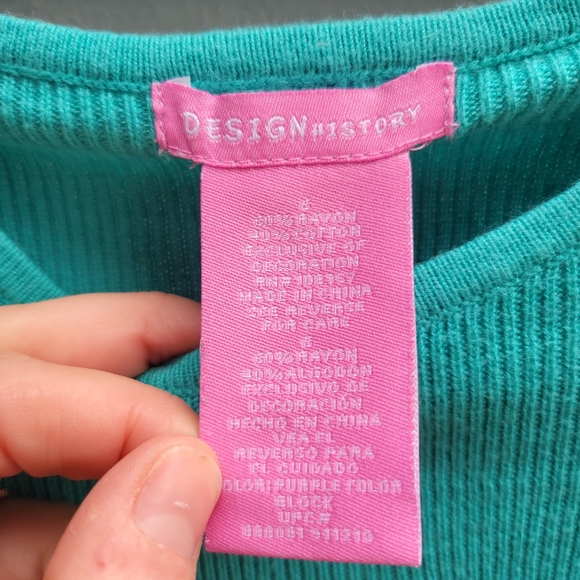 Girls knit tunic top dress with sequin and tulle hearts stripes size 6 - Picture 3 of 6